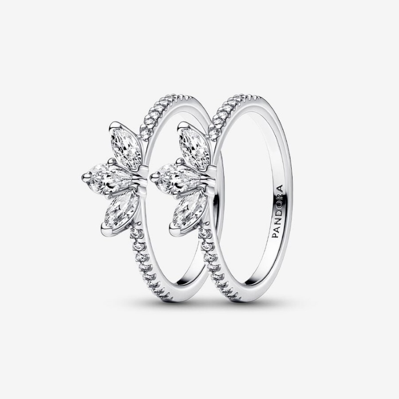 Sterling Silver Pandora Ring Sets | 8607541-MU