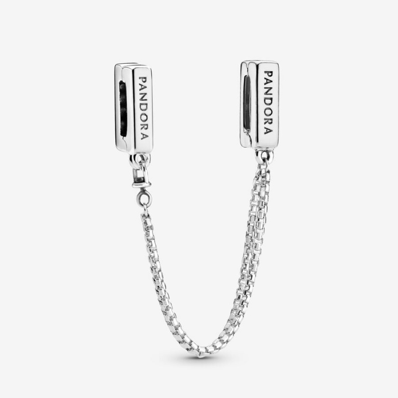 Sterling Silver Pandora Safety Clip Safety Chains | 5028461-ME