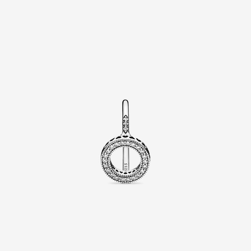 Sterling Silver Pandora Sparkling Halo Halo & Solitaire Rings | 2381905-MA