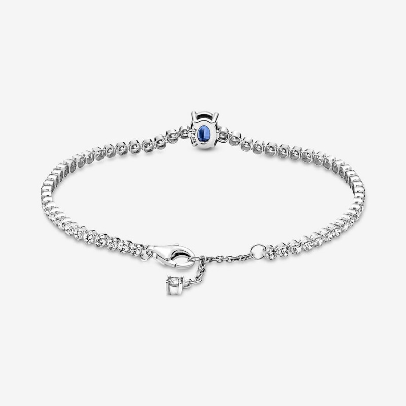 Sterling Silver Pandora Sparkling Pavé Tennis Non-charm Bracelets | 0367485-ID