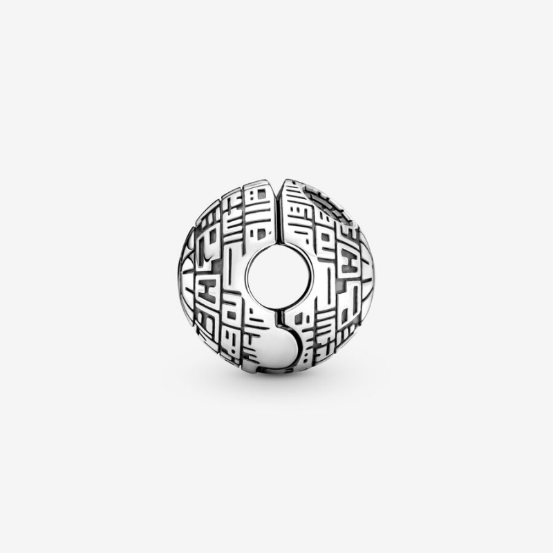 Sterling Silver Pandora Star Wars Death Star Clip Clips | 6801297-XZ