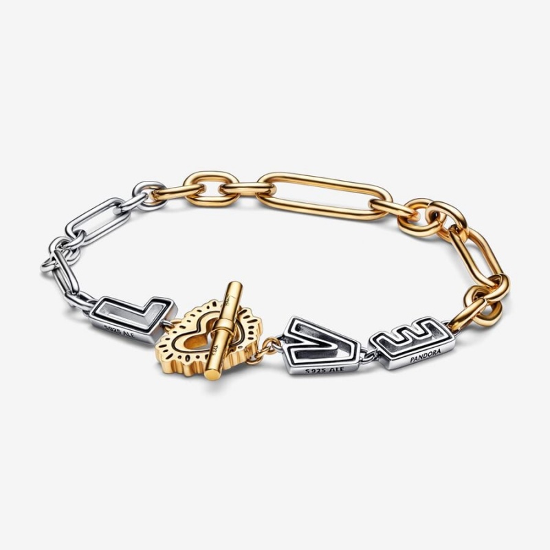 Two-tone Pandora Keith Haring x Two-tone Love Links Link Bracelets | 6097834-XA