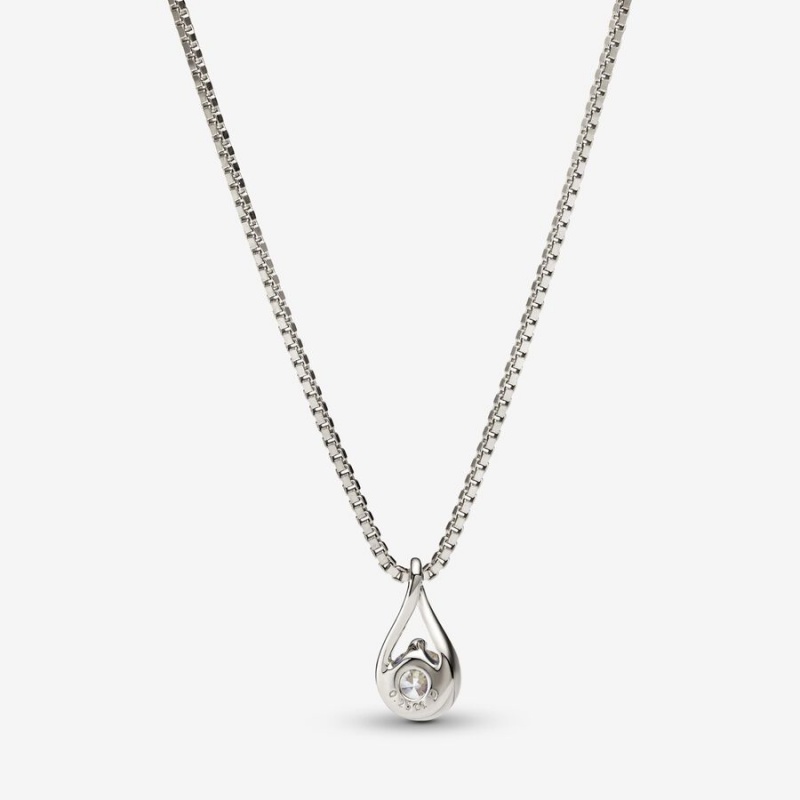 White Gold Pandora Brilliance 0.25 ct tw Necklaces | 0521476-BZ