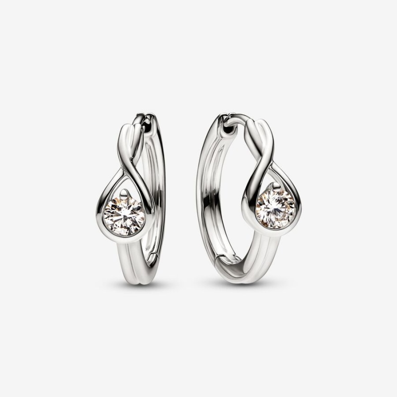 White Gold Pandora Brilliance 0.50 ct tw Earrings | 8073946-JA