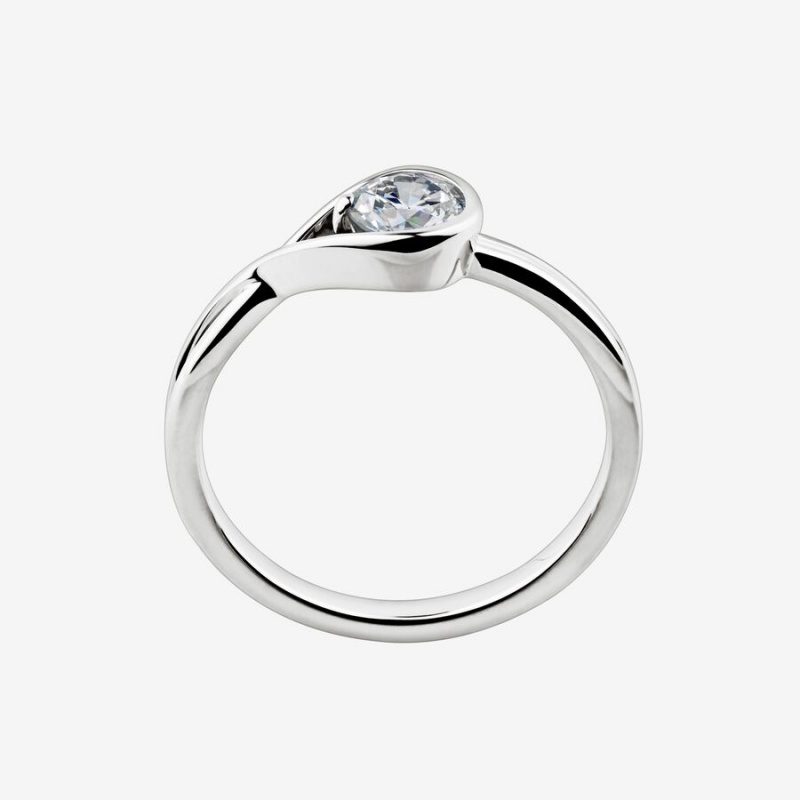 White Gold Pandora Brilliance 0.50 ct tw Lab-Created Diamond Rings | 8196357-US