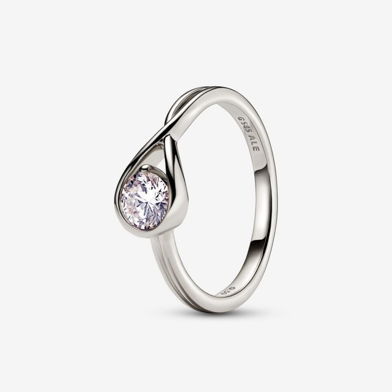 White Gold Pandora Brilliance 0.50 ct tw Lab-Created Diamond Rings | 8196357-US